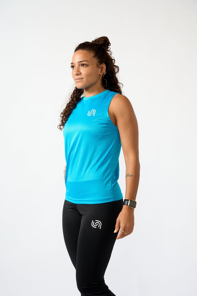 Beyond Women’s Sky Blue Sleeveless Top - Image 2